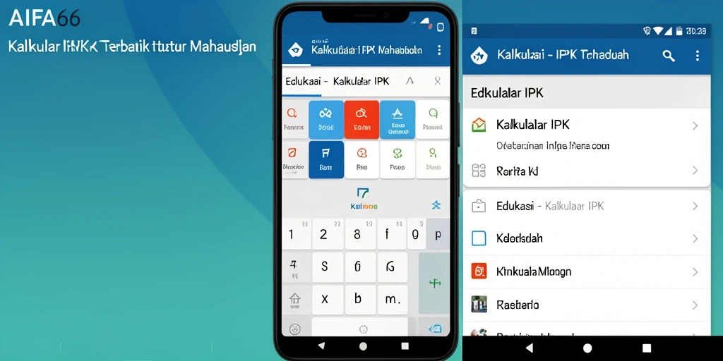 Tampilan antarmuka AIFA66 dengan fitur Kalkulator IPK yang mudah digunakan.
