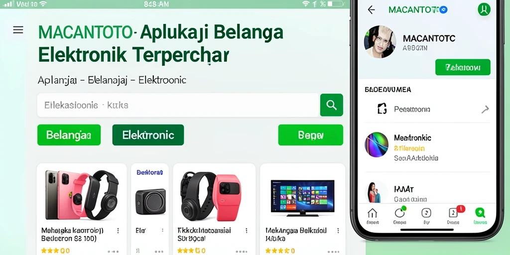 Tampilan antarmuka aplikasi MACANTOTO yang modern dan user-friendly.